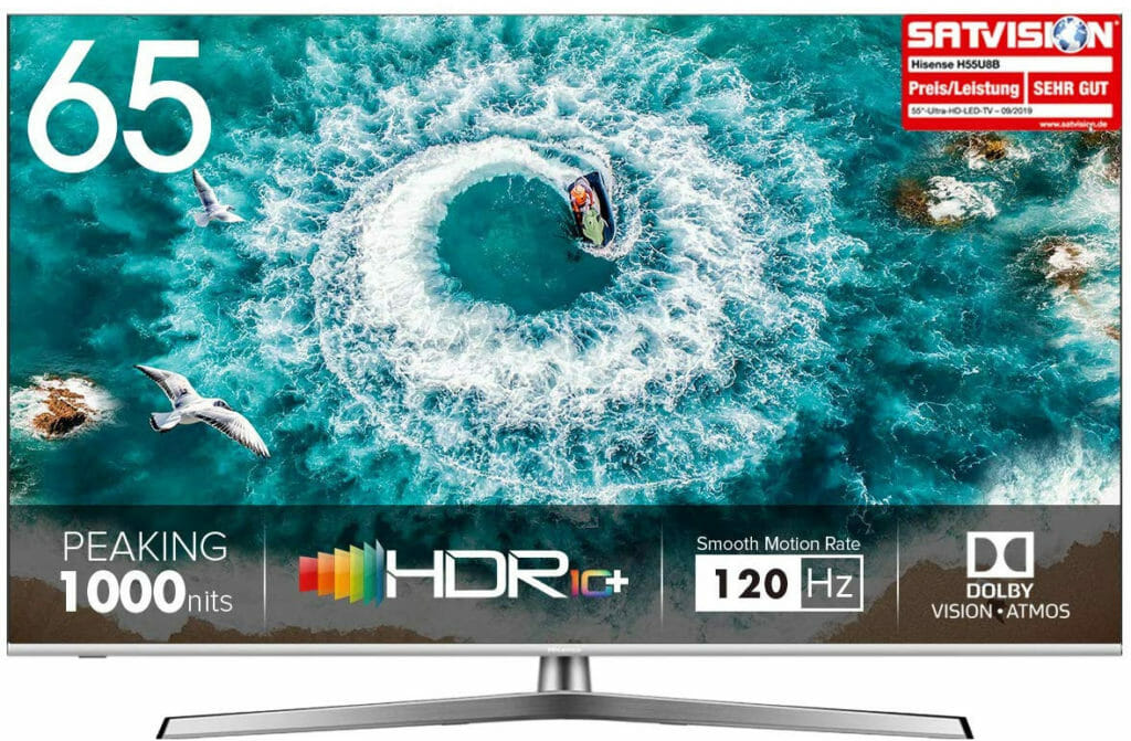 Hisense TVs wie der H65U8B bieten ein sehr gutes Preis-/Leistungsverhältnis