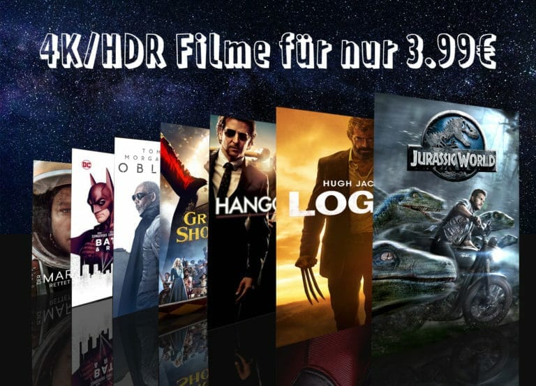 20 Ultra HD Filme mit HDR für je nur 3.99 Euro kaufen (iTunes)