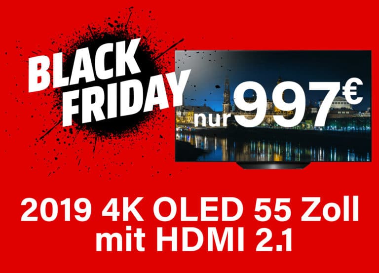 MediaMarkt: 4K OLED mit 55 Zoll und HDMI 2.1 für unter 1.000 Euro!