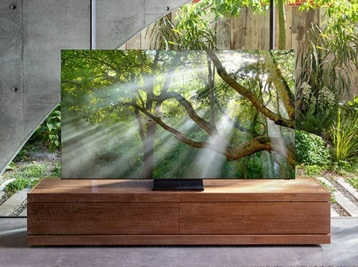 8K QLED rahmenlos 2020 CES Samsung