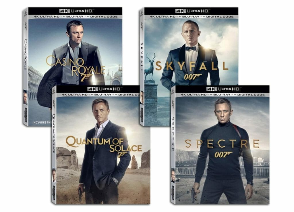 Die James Bond Filme mit Daniel Craig erscheinen als "Single" 4K Blu-rays inkl. Steelbook-Varianten || Bild: 20th Century Fox / MGM