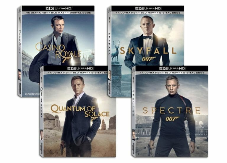 4K-Blu-rays der Daniel Craig James Bond Filme als Amaray und Steelbook aufgetaucht