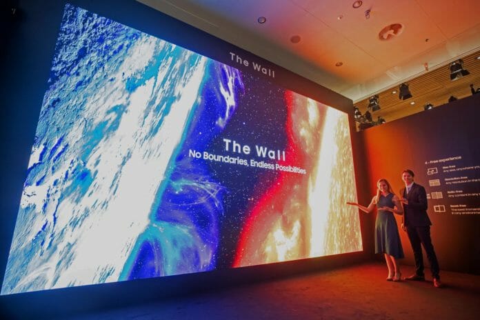 Die 292 Zoll Version von Samsungs The Wall auf der ISE 2020
