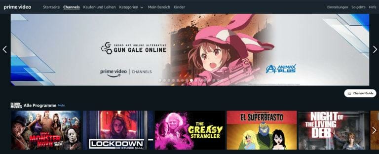 Amazon Prime Video Channels: Über 45 Kanäle nun für 30 Tage kostenlos testen