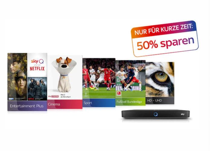 Sky Q komplett inkl. Netflix mit 50% Rabatt? So lautet das aktuelle Vorteilsangebot