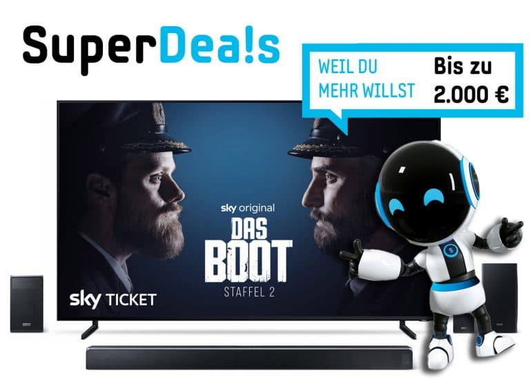 Samsung SuperDeals: Bis zu 2.000 Euro Cashback beim TV- und Soundbar-Kauf