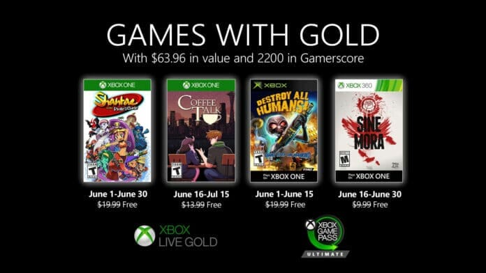 Xbox Games with Gold Juni 2020