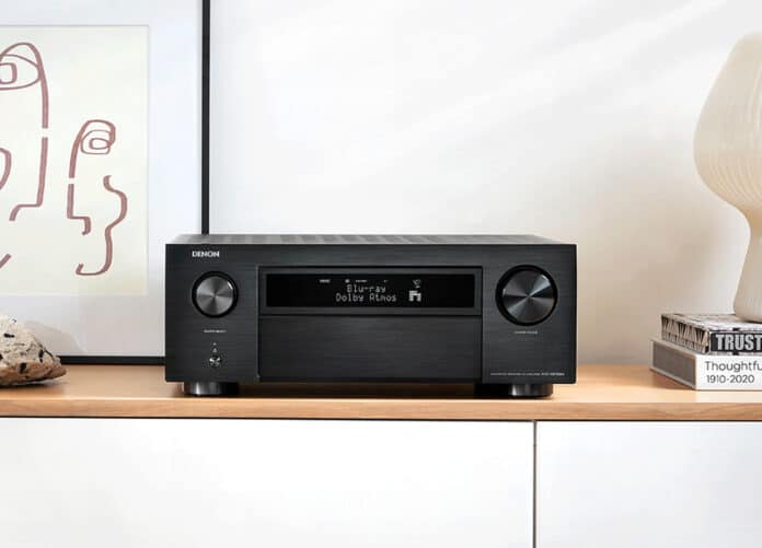 Denon AVC-X6700H 11.2 Kanal Receiver in Schwarz und Silber mit HDMI 2.1 (8K, eARC uvm.)