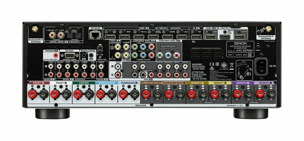 Anschlüsse Denon AVC-X3700H