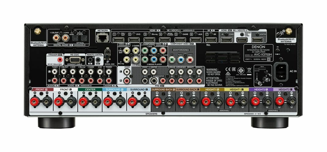 Anschl&uuml;sse Denon AVC-X3700H