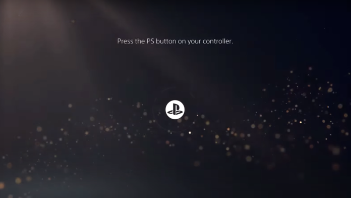 PS5 Start Screen