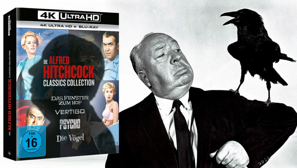 Alfred Hitchcock 4 Film Klassiker auf 4K Blu-ray