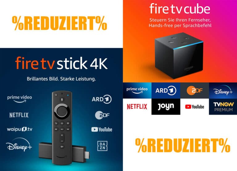 Amazon reduziert Fire TV Streaming-Player um bis zu 42% (inkl. Fire TV Stick 4K)