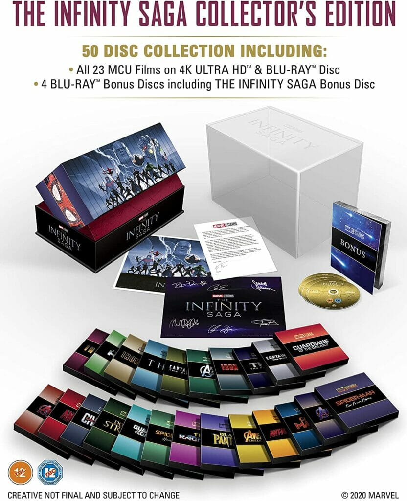 Der komplette Inhalt der "MCU The Infinity Saga: Complete Collection"