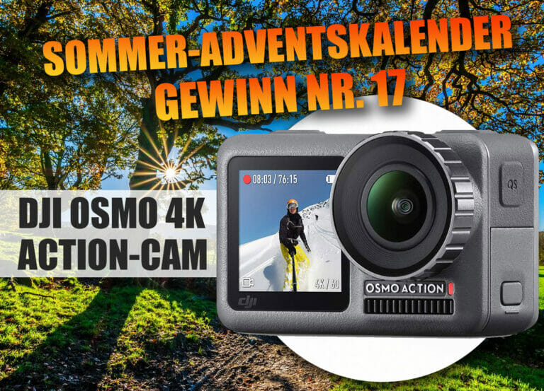 Gewinnspiel-Türchen Nr. 17 – DJI OSMO 4K ACTION-CAM im Wert von 379€