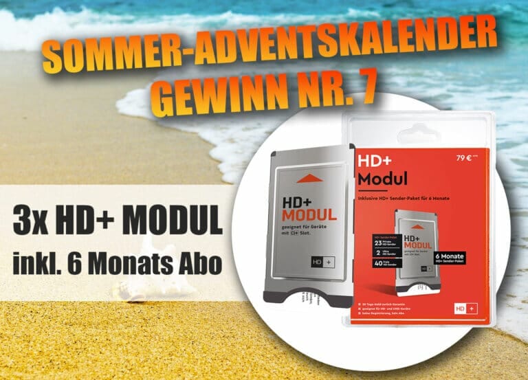 Gewinnspiel-Türchen Nr. 7 – 3x HD+ MODUL INKL. 6 MONATE HD & UHD-SENDER