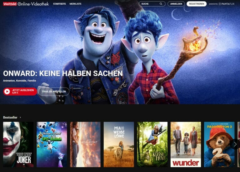 Pantaflix und Weltbild eröffnen eine neue Online-Videothek