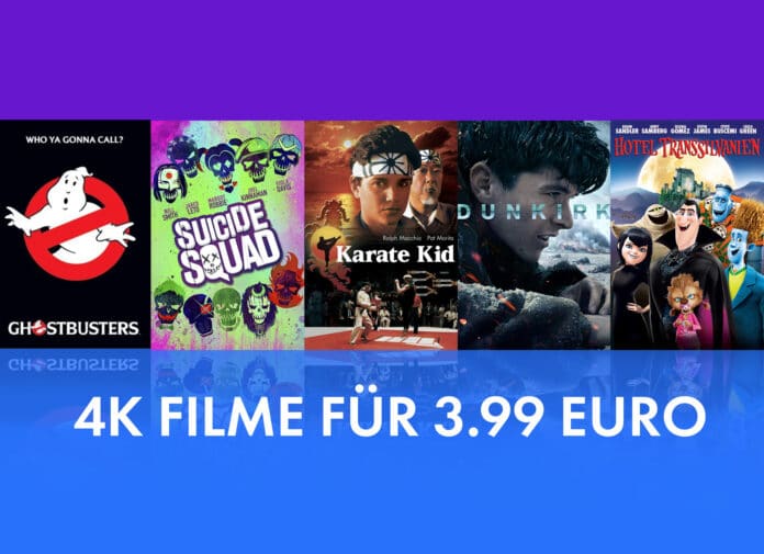 Günstiger kommt man nicht an 4K Filme: 3.99 Euro auf iTunes (Kauf)