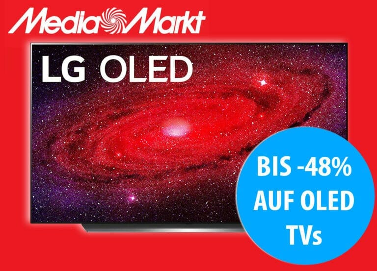 Bestpreise: Media Markt reduziert OLED-Fernseher um bis zu 48 Prozent
