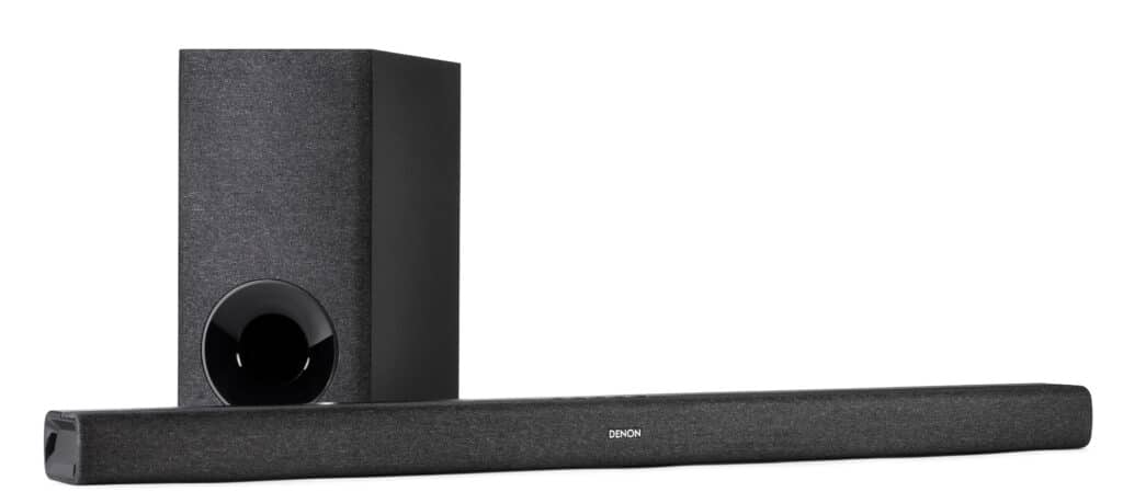 Ansprechendes Design: Die DHT-S416 Soundbar samt Subwoofer