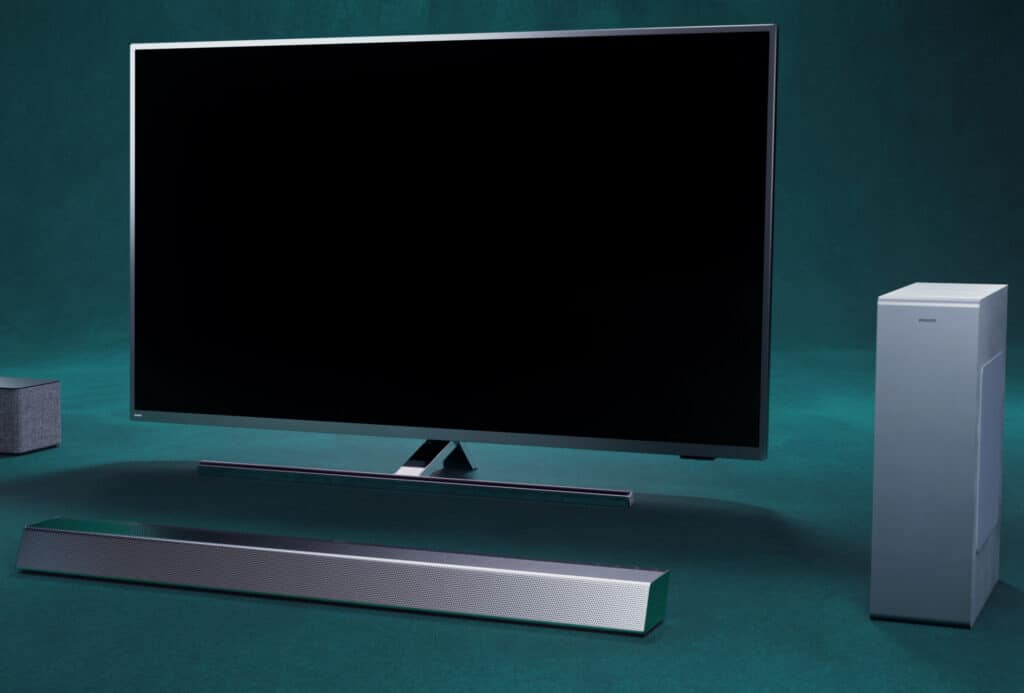 Der Philips H8505 Soundbar mit Subwoofer