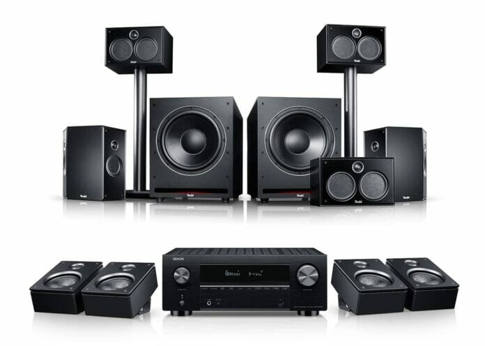 Teufel System 6 THX Dolby Atmos Set mit Denon AVC-X3700H Receiver mit HDMI 2.1