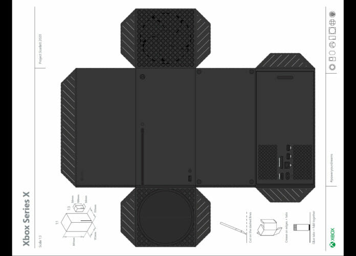 Der Bastelbogen der Xbox Series X