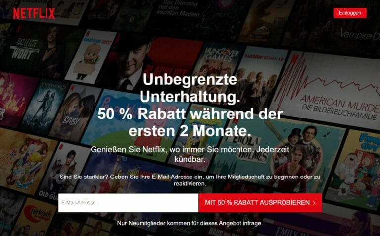 Gratismonat kehrt in abgewandelter Form zurück zu Netflix