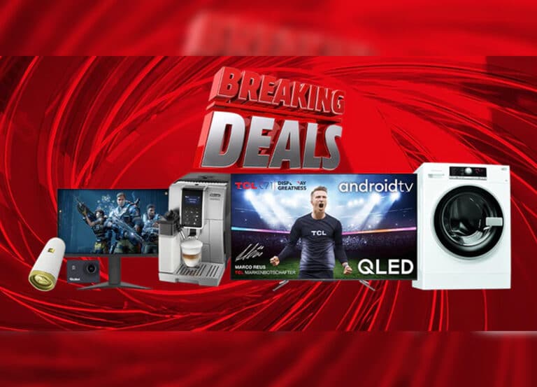 Unschlagbar günstig! Breaking-Deals bei Media Markt (TCL 55 Zoll 4K QLED TV für 486€)