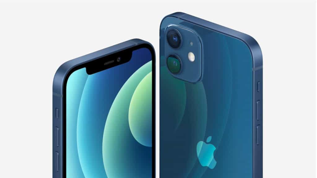 Das neue Apple iPhone 12 mit einem 6.1 Zoll OLED Display und zwei 12MP Wide/UltraWide Kameras auf der Rückseite