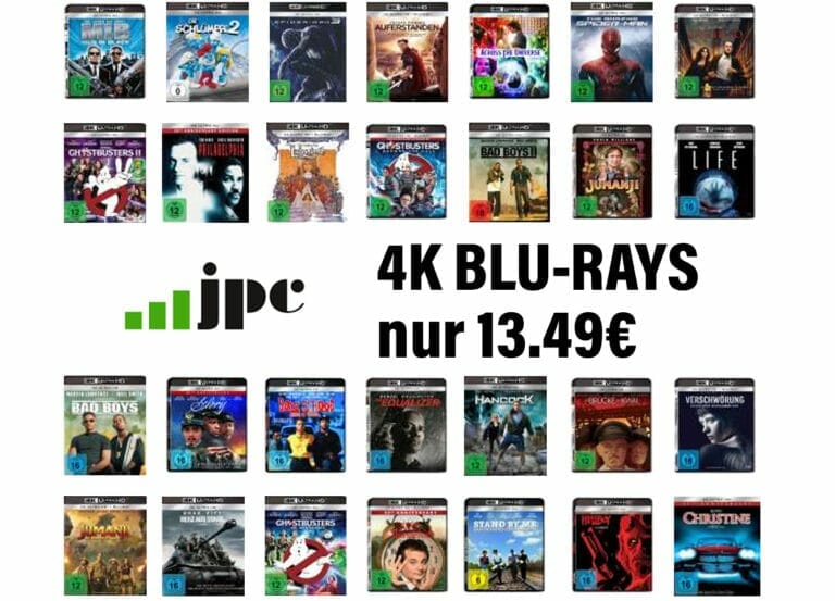 Über 70 UHD Blu-rays für je nur 13,49 Euro bei jpc.de