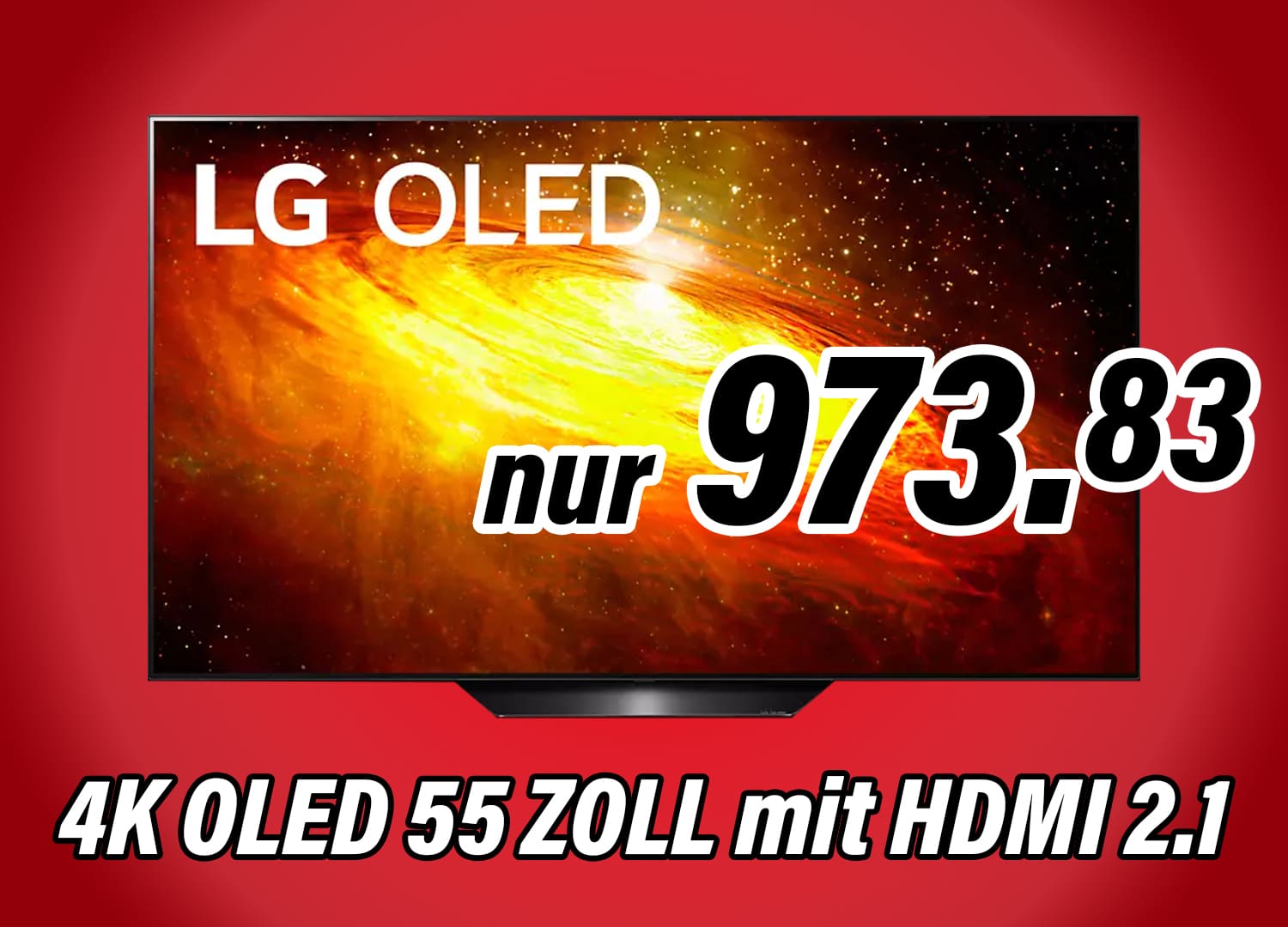LG BX 55 Zoll 4K OLED TV mit HDMI 2.1 fur nur 973 83 Euro Bestpreis
