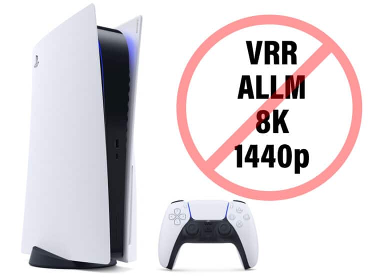PlayStation 5: Keine Anzeichen für VRR, ALLM, 8K oder 1440p-Support