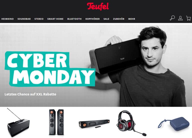 TEUFEL haut zum Cyber Monday nochmals XXL-Rabatte raus!