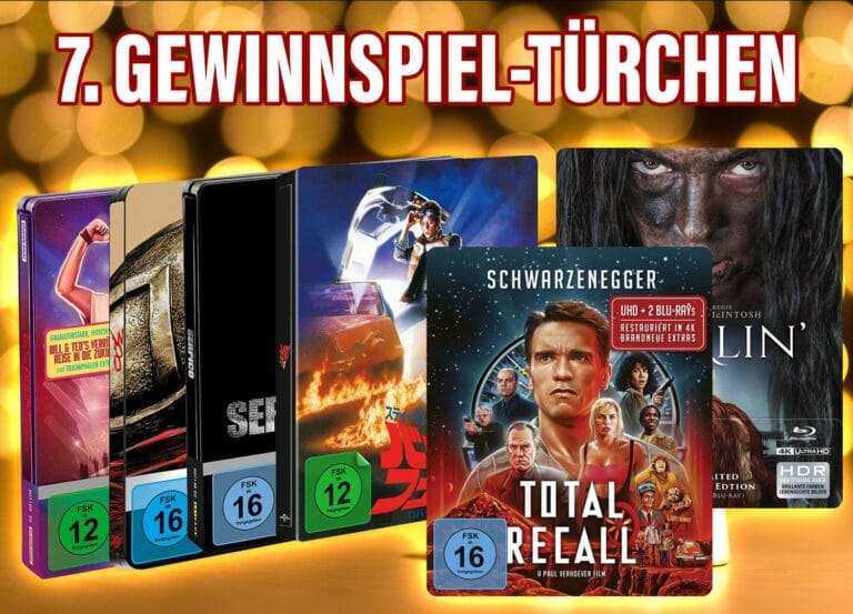 Gewinnspiel-Türchen Nr. 7: 4K Blu-ray Steelbook Paket