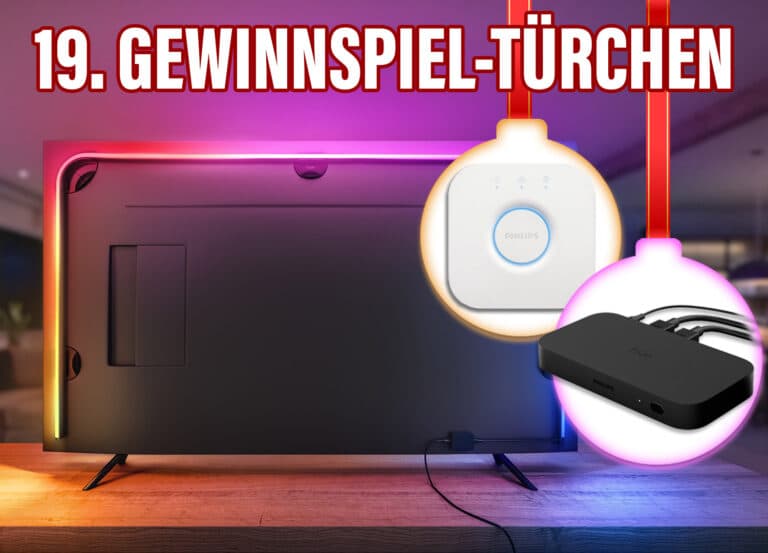 Gewinnspiel-Türchen Nr. 19: PHILIPS HUE Ambilight-Komplettset!