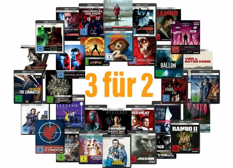 Reduzierte 4K Blu-rays sowie Sondereditionen in einer 3-für-2-Aktion!