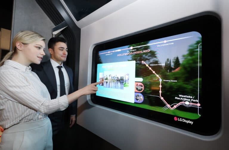 LG zeigt auf der CES 2021 ein transparentes OLED-Display