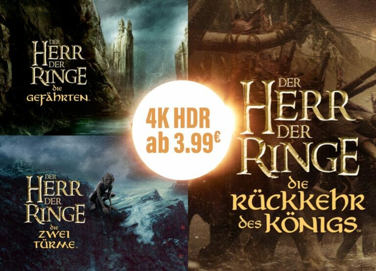 Die Herr-der-Ringe-Filme in 4K mit Dolby Vision ab 3.99 Euro (Kaufen)