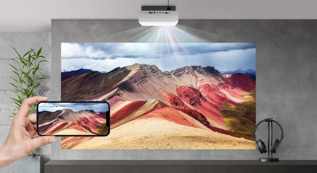 Die CineBeam 810P-Serie ist mit webOS 5.0, Bluetooth, Apple Airplay und weiteren Komfortfunktionen ausgestattet