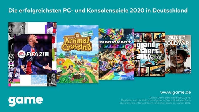 game gibt bekannt, welche Spiele in Deutschland 2020 besonders erfolgreich gewesen sind.