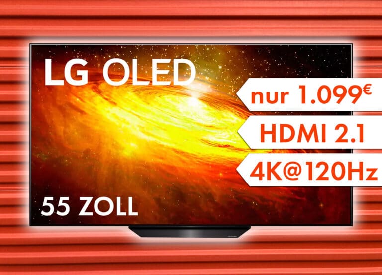 Günstiger: 55 Zoll 4K OLED TV mit HDMI 2.1 für nur 1.099 Euro!