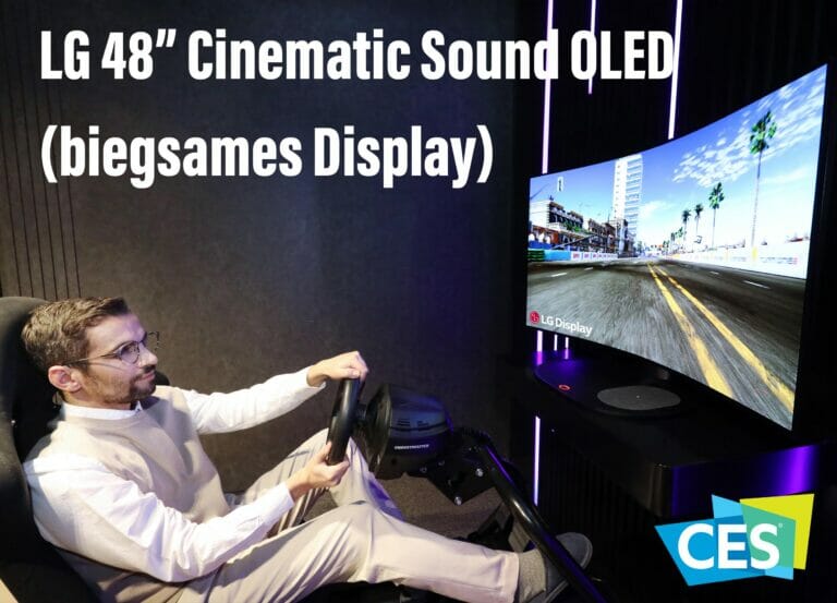 LG Display zeigt biegsamen 48 Zoll OLED mit integriertem Sound (CSO)
