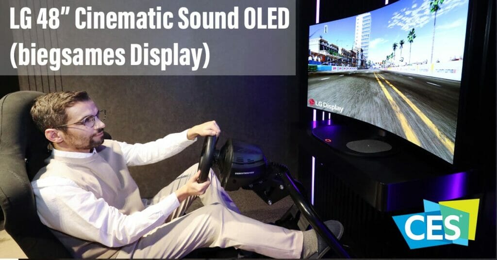 LG 48 Zoll OLED biegsames Display Cinematic Sound OLED (CES 2021)