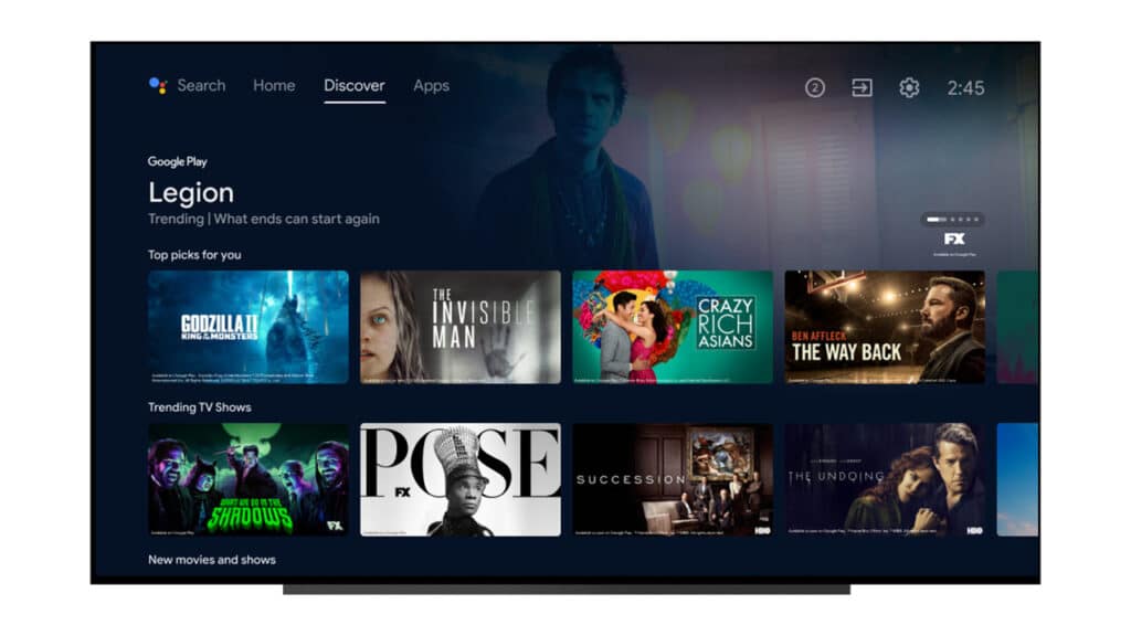 Der neue Look von Android TV erinnert an Google TV