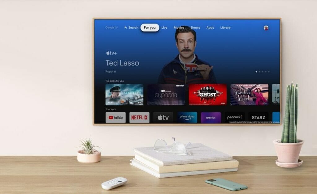Apple TV+ gibt es ab sofort für den Chromecast mit Google TV.
