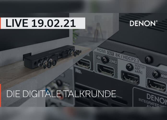 Die mittlerweile fünfte DENON LIVE Talkrunde mit dem Home Sound Bar 550, HDMI 2.1 und 8K Gaming
