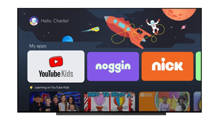 Google TV: Kinderprofile starten