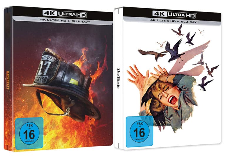 4K Blu-ray Steelbooks von „Die Vögel“, „Backdraft“ und „Indiana Jones“ vorbestellbar