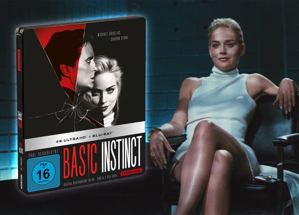 Die 4K Restauration von Basic Instinct erscheint auf 4K Blu-ray inkl. Dolby Vision im Steelbook